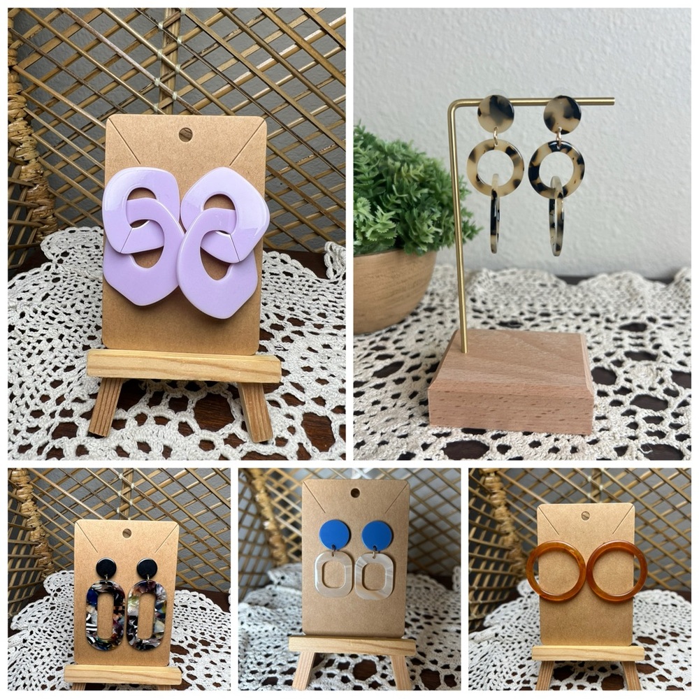 Minimalist Acrylic Earrings different designs
